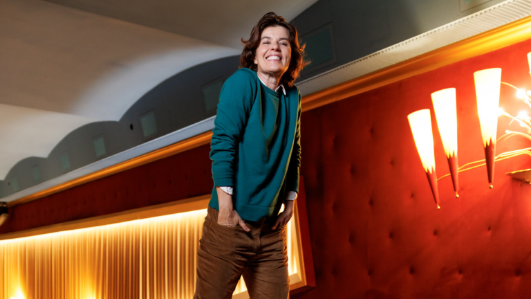 Irène Jacob le 29 octobre pour l'avant première de "Shikun" d'Amos Gitai © Cinémathèque suisse / Pierre-Yves Massot